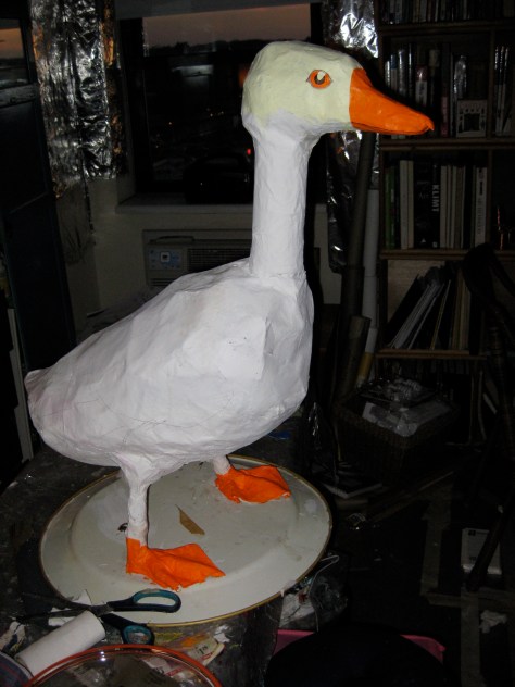 Unpainted goose