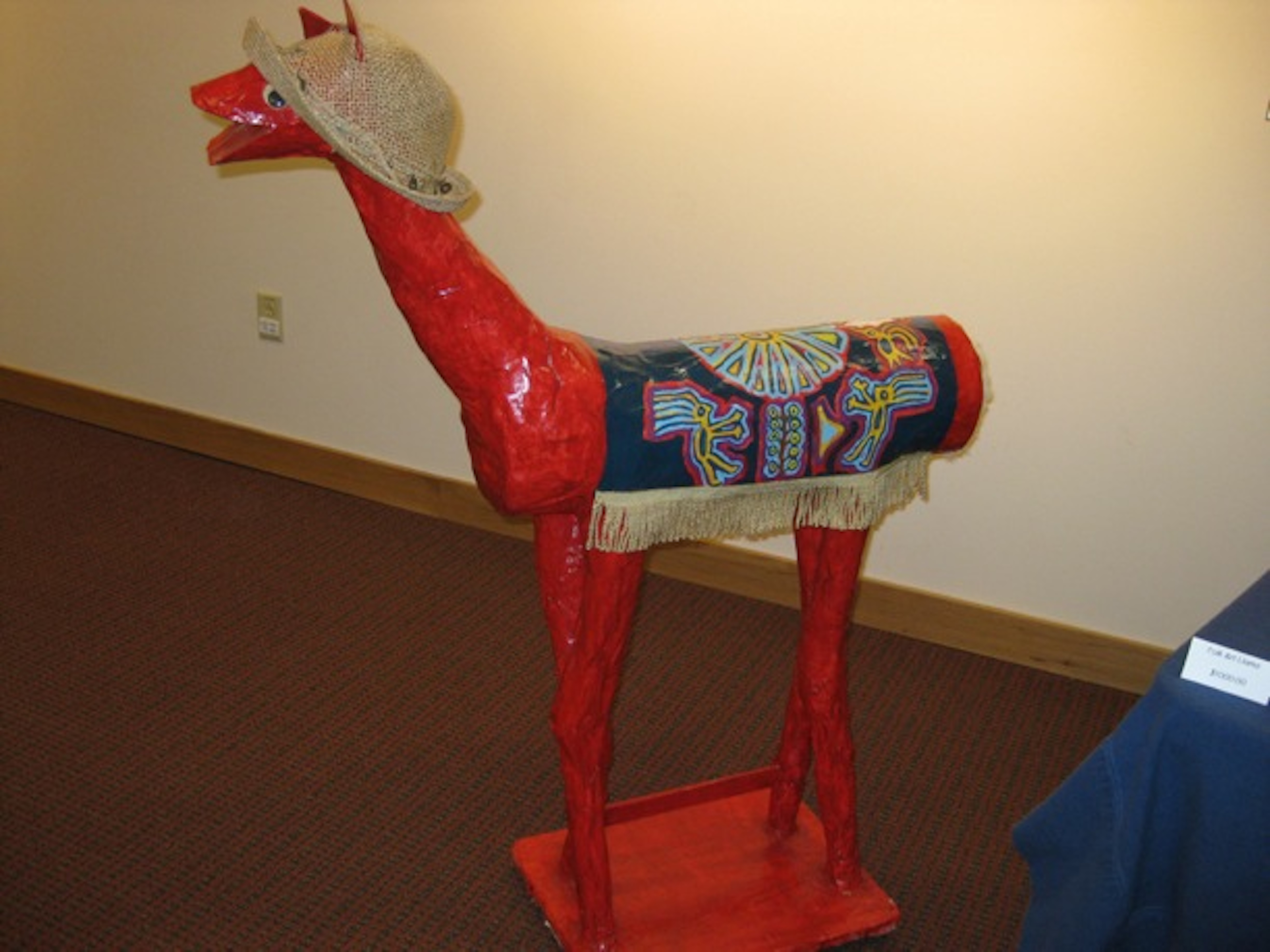 Dolly the Llama at show