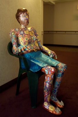 Decorated Betsy: Lifesize Papier Mache