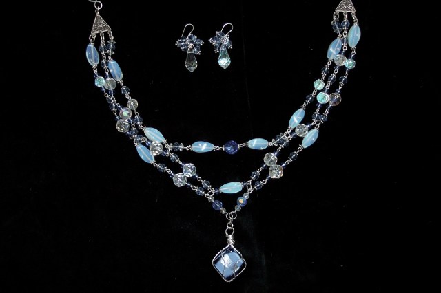Wedding Necklace with Murano Bead