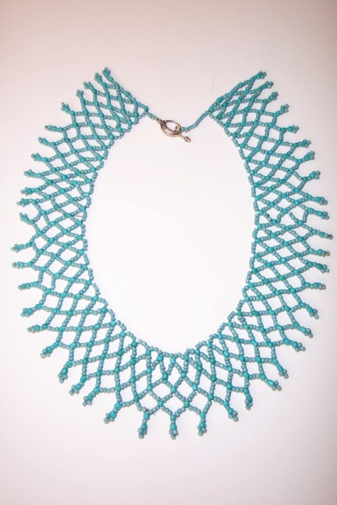 Simple Turquoise Netted Necklace