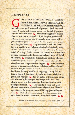 Desiderata