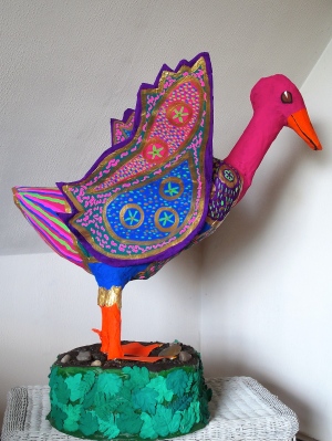 Dr Geuss:  large Papier Mache Goose  made for the Northeast Kingdom of Vermont's Human Services 