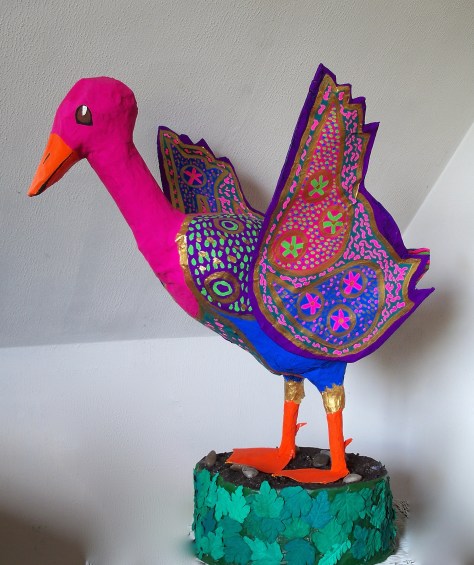 Dr Geuss: Papier Mache goose made for Vermont's North East Kingdom's Human Services