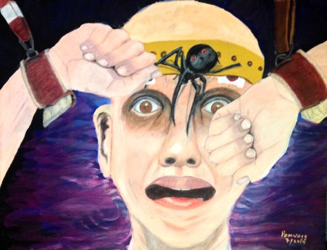 Patient In Restraints, Terrified