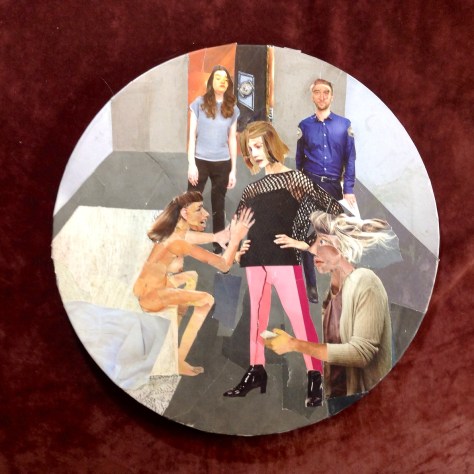 Encounter in Seclusion Room - collage of torn paper