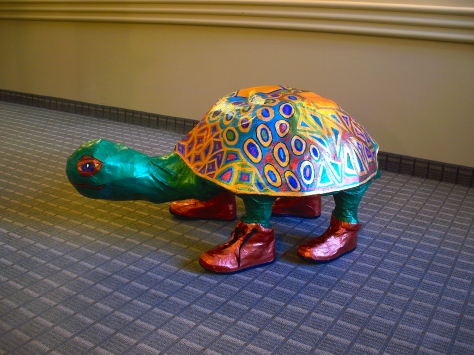 Papier Mache Turtle (3 feet across).