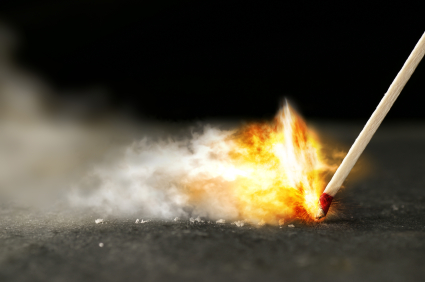 Fire to Set something or someone alight...Me?