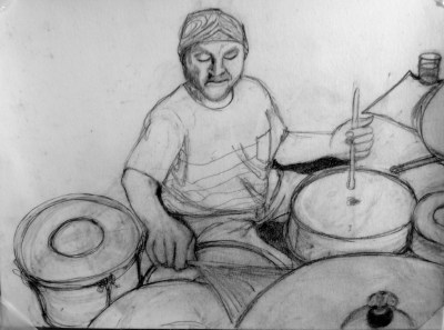 Sketch for painting that follows  - Jason is one of the best neighbors i have had!