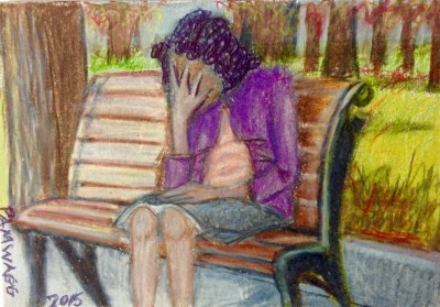 Despair on Park Bench