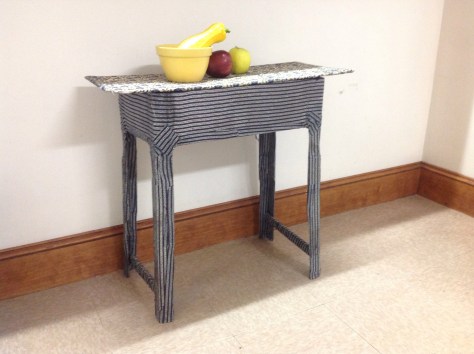 Cloth mache table made by pamela spiro wagner