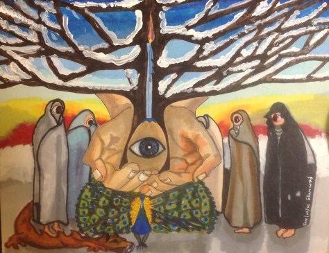 Five Watchers at the Tree of Creation