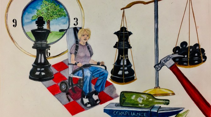 Restraint Chair Art, Work-in-Progress