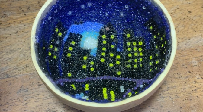 Beaded bowls, 2” across, for sale