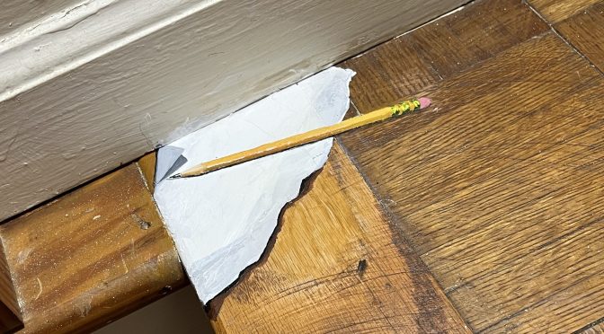 TROMPE-L’OEIL TORN PAPER AND PENCIL